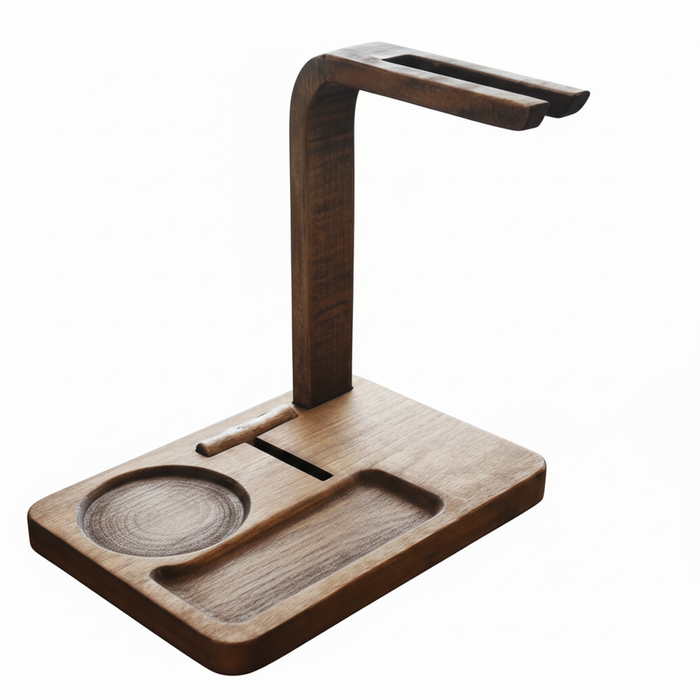 P&P Natural Wood Wine Holder with Glass Slots and Built-In Bottle Opener for Stylish Entertaining