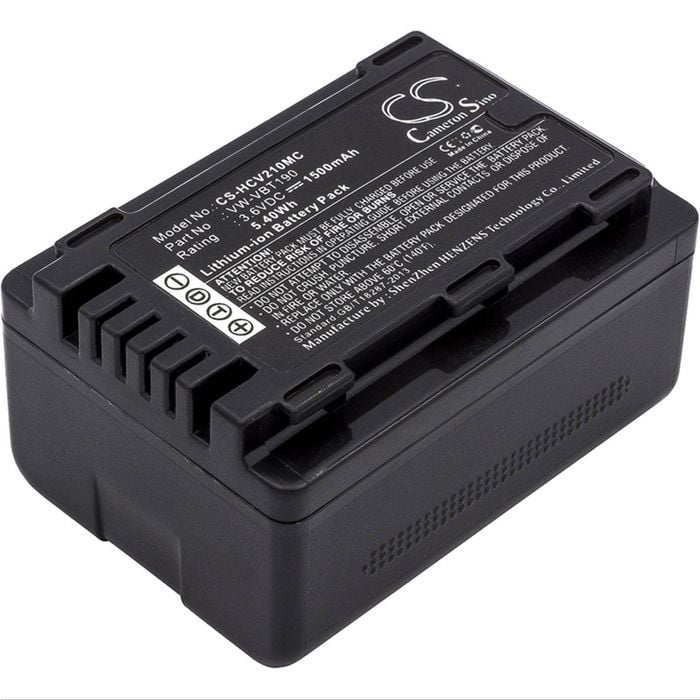 Replacement Battery for Panasonic VW-VBT190  HC-VX1 HC-V180 HC-VXF1 HC-V130 HC-V800 Camcorder