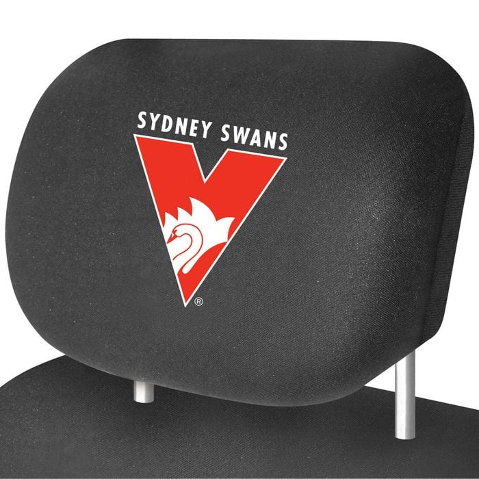 Sydney Swans Official Afl Universal Headrest Cover Pairs