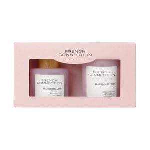 French Connection Candle & Diffuser Gift Set Marshmallow Strawberry Prosecco