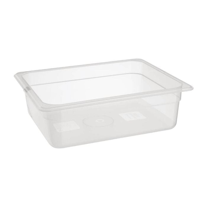 Nisbets Essentials Gastronorm Pan Polypropylene 1/2 Gn 100mm 5.9l Food Storage Container
