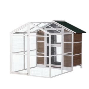 Yes4pets Xxl Aviary Pigeon Bird Cage Wooden Outdoor House Pigeon Breeding Cage