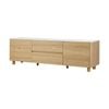 Oikiture TV Cabinet Entertainment Unit Stand Storage Drawer 160cm