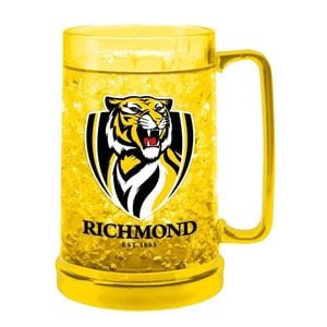 Afl Colour Freeze Mug - Richmond Tigers - 500ml - Gel Freeze Drink Cup