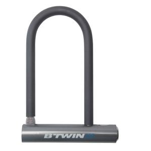 Decathlon - 500 Bike D-lock - Grey - One Size