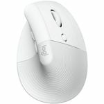 Logitech Lift Mouse - Bluetooth - USB - Optical - 6 Button(s) - Off White - Wireless - 10 m - 4000 dpi - Scroll Wheel