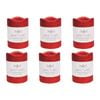 6PK LVD Flameless Candle Small Ruby Decorative Home/Lounge Decor