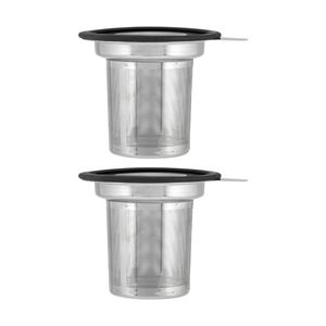 2x Maxwell & Williams Blend Wide Stainless Steel Basket Tea Infuser