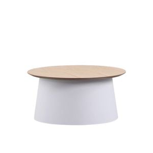 Modern Furniture ZEEBA Coffee Table 69cm - White & natural