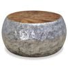 vidaXL Coffee Table Aluminium Teak Home Living Room Accent Table Furniture