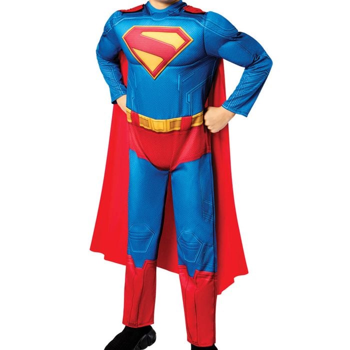 Superman 2025 Movie Boys Deluxe Muscle Chest Costume - 6-8