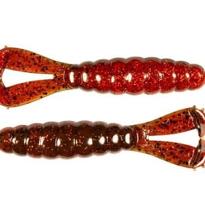3 Pack of 4.25 Inch Zman Billy Goat Soft Plastic Fishing Lures - Hot Craw