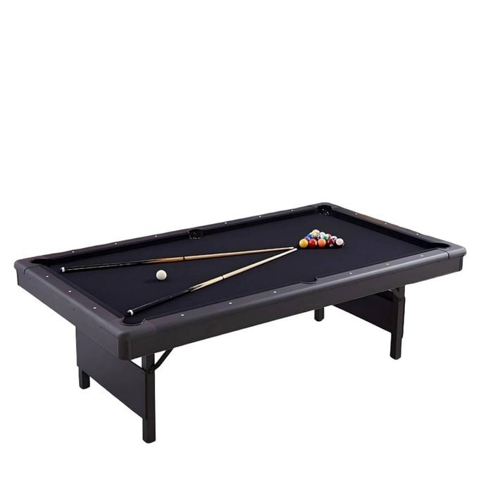 TOPONE Vela Foldable Pool Table | 7FT/8FT Billiard Table for Home & Game Room - Black, 7FT TABLE