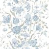 Wallpaper Trader Karins Bukett Wallpaper Roll 10.05m X 53cm, Sky Blue