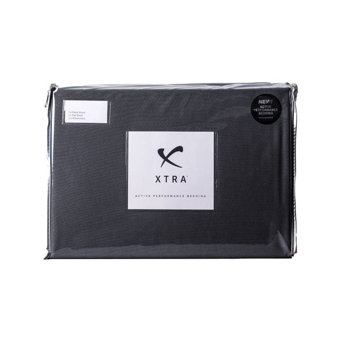 Xtra - Active Performance Sheet Sets Single Charcoal