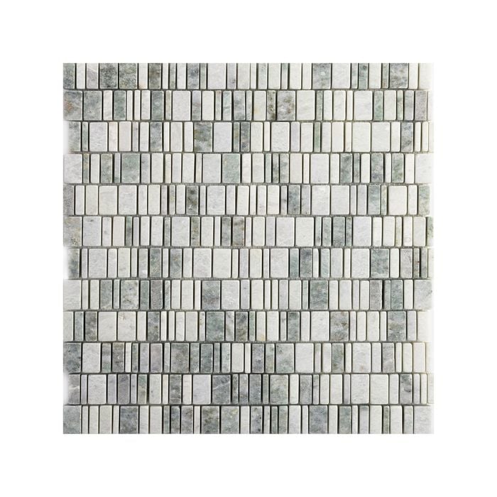 Decor8 305 x 310mm Mayan Orient Green Honed Mosaic Tile
