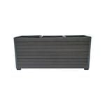Tuscan Path 98 x 34 x 43cm Savannah Tri Planter Grey