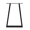 Rapid 500 x 732 x 50mm Black Steel Tube Antigua Desk Leg