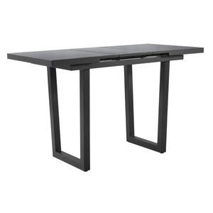 FurnitureOkay Mosman Sintered Stone Outdoor Extendable Bar Table (140/180x90cm) - Black
