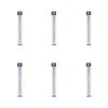 6pk Malli Aluminium/plastic Knitting Needles Yarn Crafting Tool 6mmx35cm Grey