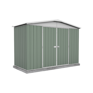 Absco Sheds 3.0 x 1.44 x 2.06m Pale Eucalypt Regent Double Door Garden Shed