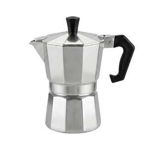 3 Cup Coffee Percolator Moka Espresso Stove Top Maker Perculator Aluminium Stove Top - Silver | Aluminium | Stovetop Percolator