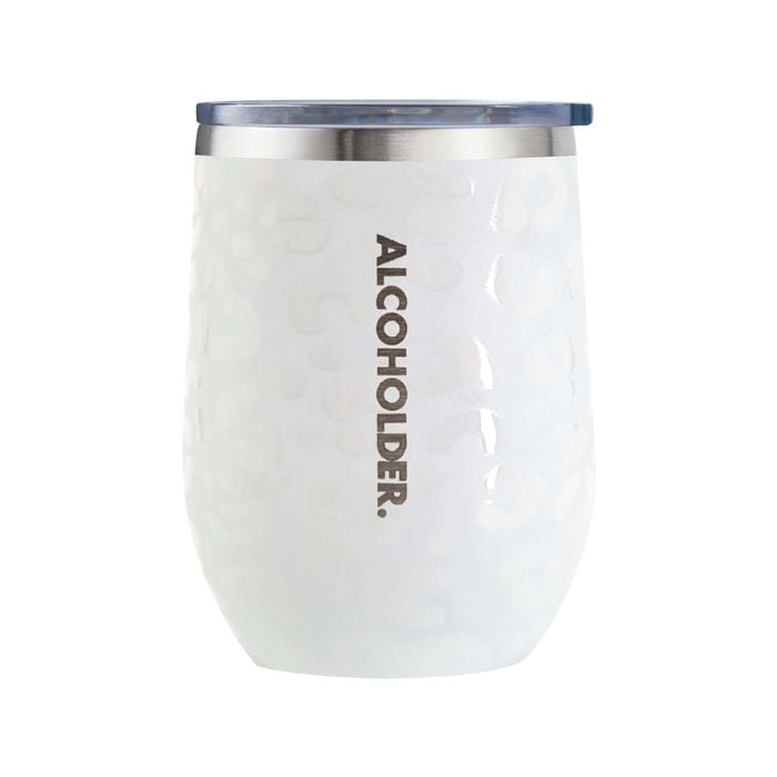 Stemless Vacuum Insulated Wine Tumbler 355ml (12oz) - Print Series Snow Leopard