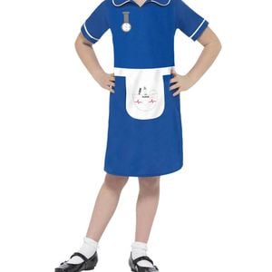 Vintage Nurse Uniform Girls Occupation Costume - Large