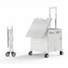 Viviendo Foldable Shopping Trolley, 65L Collapsible Utility Cart with 360˚ Wheels