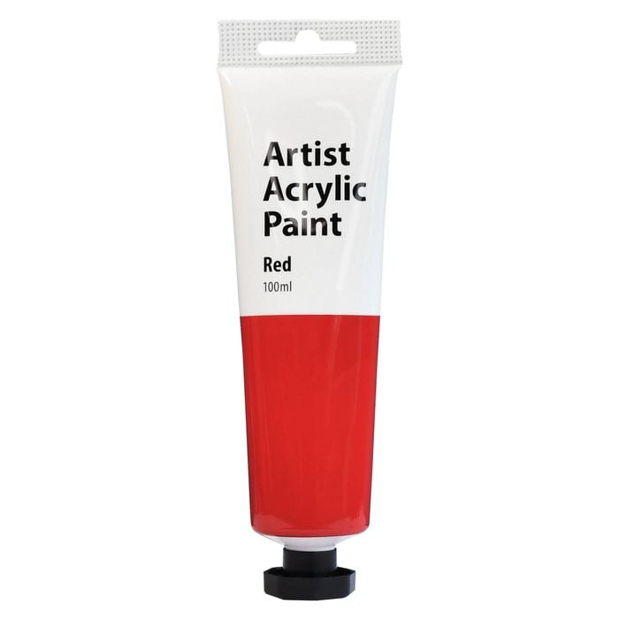 Boyle 100ml Red Artist Acrylic Paint Bunnings Australia