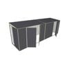 Build-a-Shed 1.5 x 6 x 2m Skillion Double and Single Hinged Side Doors Shed - Grey