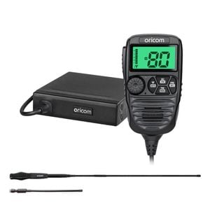 Oricom UHF182XP Dual Antenna 5 Watt UHF CB Radio with BONUS Antennas – ANU236 6.5dBi and ANU050 3dBi (UHF182XPTA)