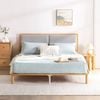 Zinus Arden Fabric Bamboo Wood Bed Frame - Queen