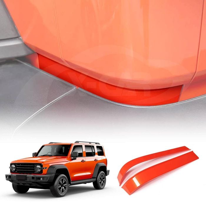 Orange Rear Bumper Corner Cover Trim for GWM Tank 300 Tank300 2023-2024 Decorative Panel