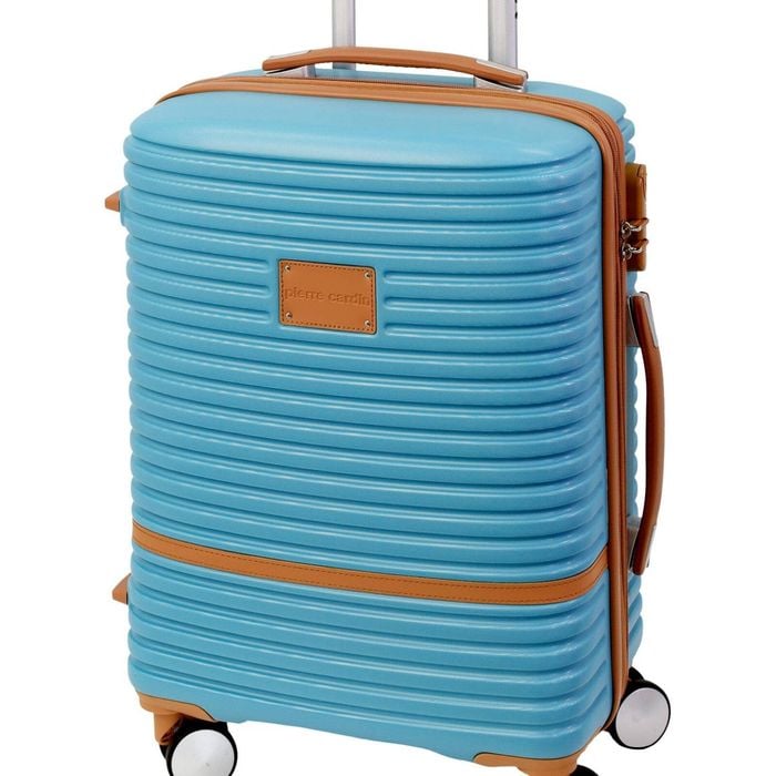 Pierre Cardin Cabin Hard-Shell Suitcase Travel Luggage 54cm Blue