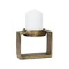 SSH COLLECTION Miles 11. 5cm Single Candle Stand - Brass