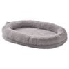 VEVOR 1825x1220x250mm Human Dog Bed Gray Washable Faux Rabbit Fur