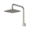 Caroma Brushed Nickel Luna Fixed Overhead Shower WELS 4 Star 7.5L/min