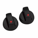 Gasmate Black Replacement BBQ Knobs - 2 Pack