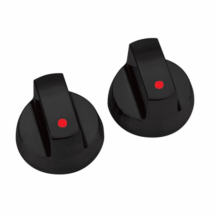 Gasmate Black Replacement BBQ Knobs - 2 Pack
