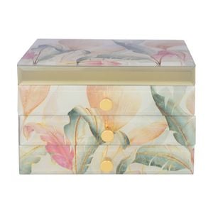 Gibson Gifts Golden Tropics 2 Drawer Jewellery Box Organiser/Storage