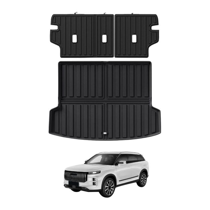 AUSGO Boot Liner Back Seat Protector Set for Jaecoo J7 2024-Onwards Cargo Mat Kick Mats