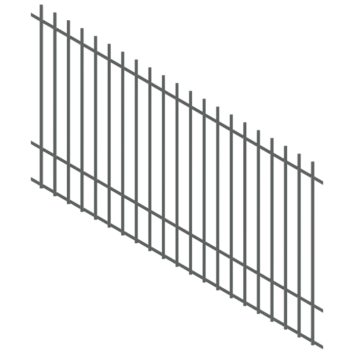 ProtectorAl 1201 - 2400 x 1500mm Monument Raked 16-30º Radiator Pool Fence Panel