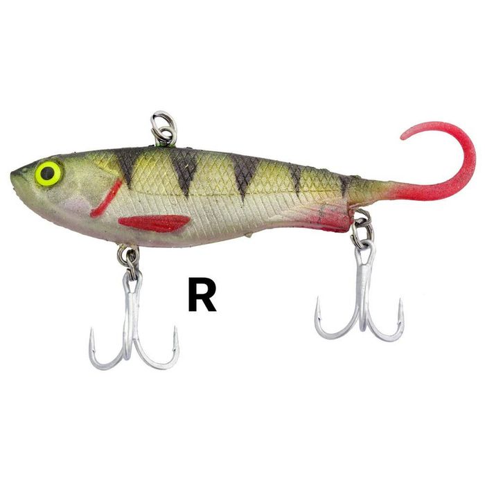 Zerek Lure Fish Trap 110mm 30g Soft Vibe Fishing Lure Redfin/R