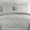 Hotel Living Eli Jacquard Comforter Set Queen Silver