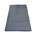 Large 240cm X 120cm X 4cm Gymnastics Folding Gym Exercise Yoga Mat - Black