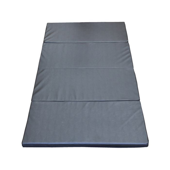 Large 240cm X 120cm X 4cm Gymnastics Folding Gym Exercise Yoga Mat - Black