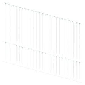 ProtectorAl 1201-2400 x 1800mm Pearl White Raked Up to 15º Flat Top Pool Fence Panel