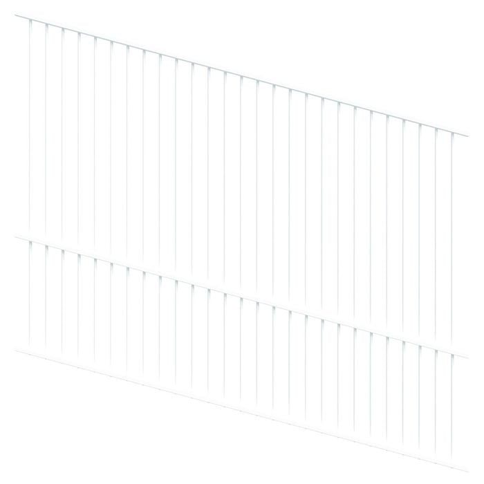 ProtectorAl 1201-2400 x 1800mm Pearl White Raked Up to 15º Flat Top Pool Fence Panel