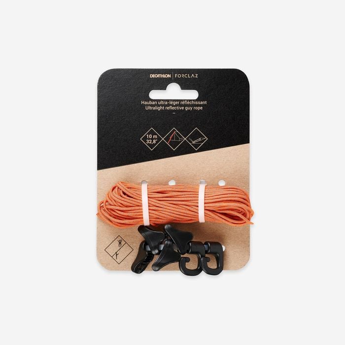 Decathlon | Ultra-light Reflective Trekking Guy Ropes - Orange - One Size